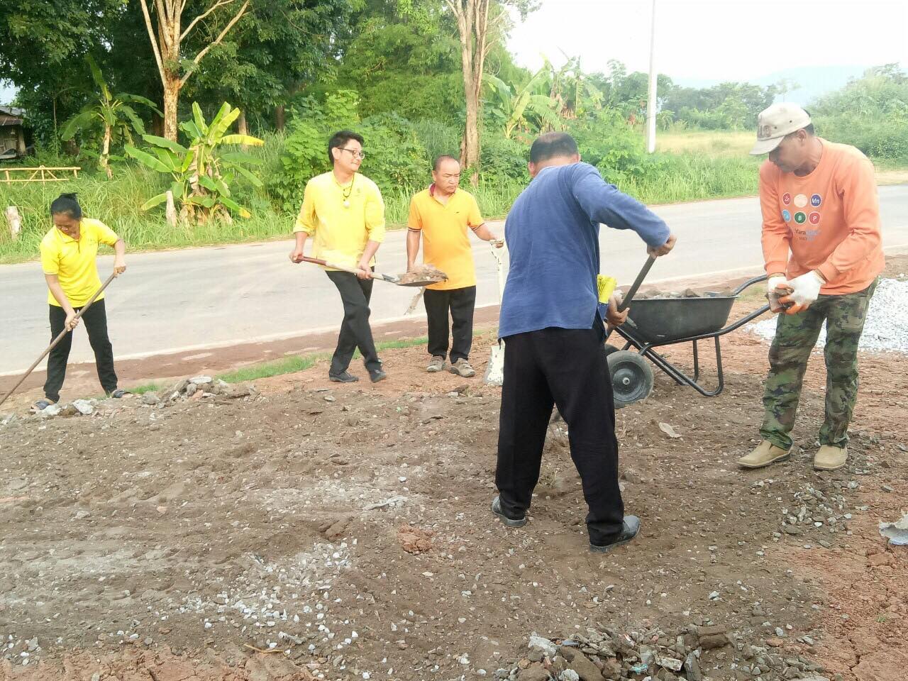 การแก้ไขปัญหาน้ำท้วมขังบริเวณข้างถนนหน้า อบต.แก้งไก่ด้วยธนาคารน้ำใต้ดิน